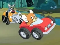 Tom And Jerry Car Jigsaw